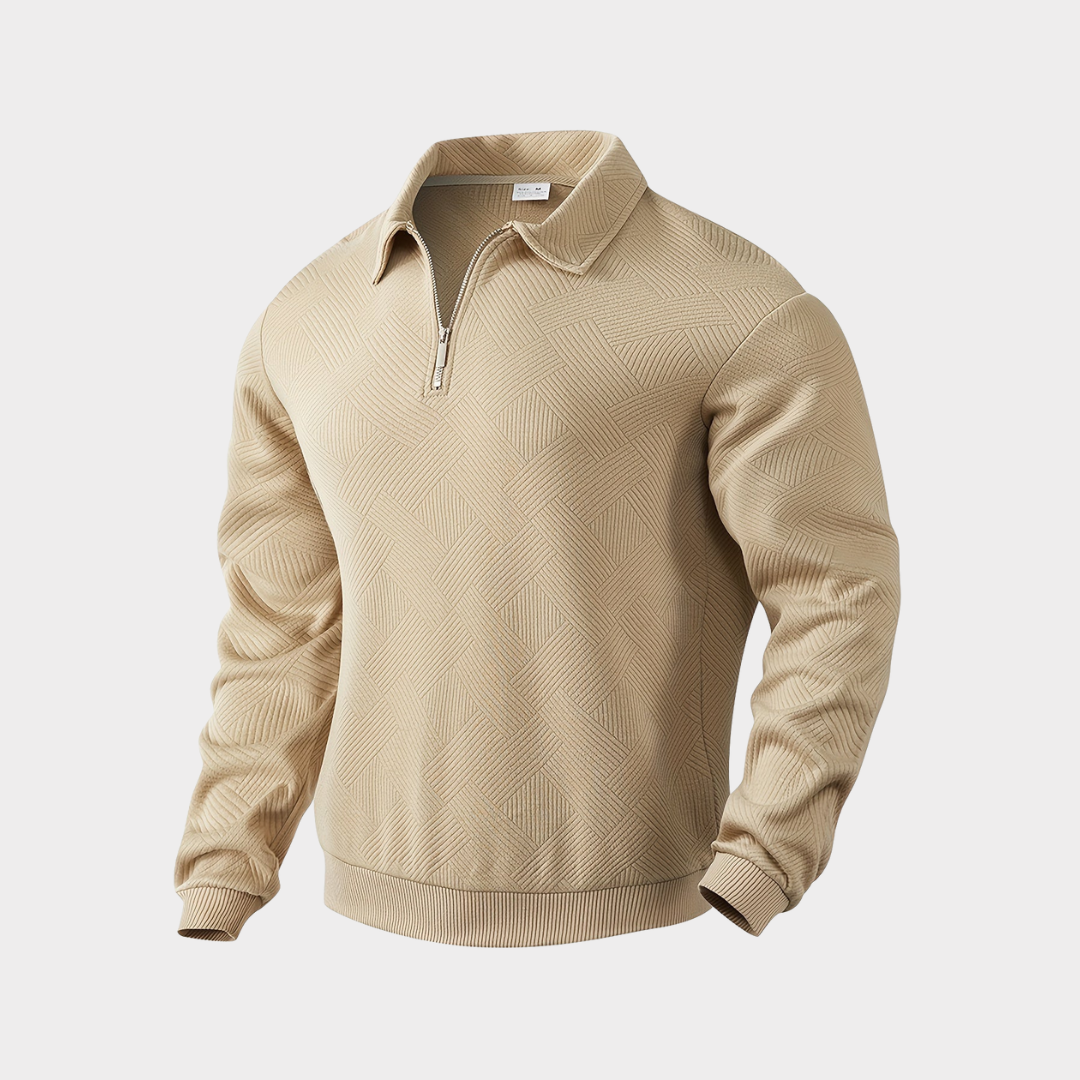 raul- PREMIUM VIERTEL-ZIP PULLOVER